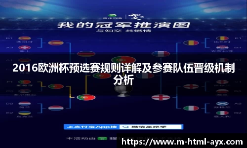 2016欧洲杯预选赛规则详解及参赛队伍晋级机制分析